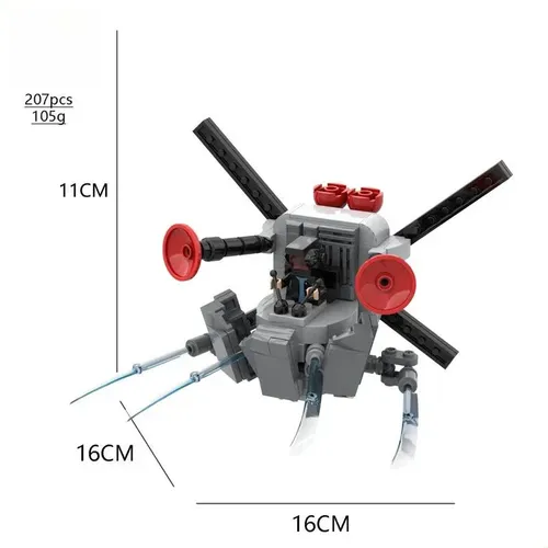 Alto-falante Pequeno Skibidi Toilet Series Spider Collectibl