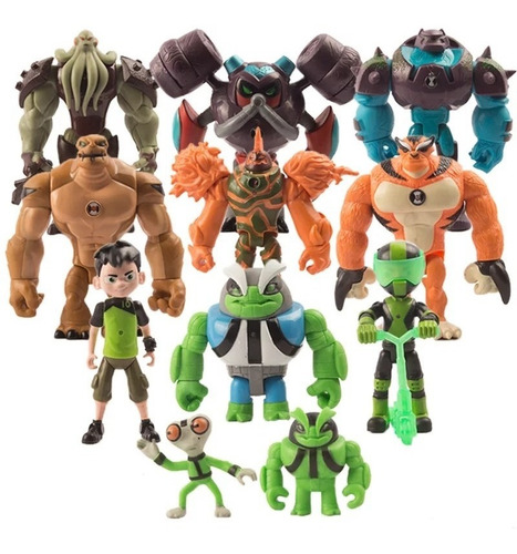 Boneco Ben 10 Rustbuggy Vilgax Raty Rocha Elétrica 11 Peças