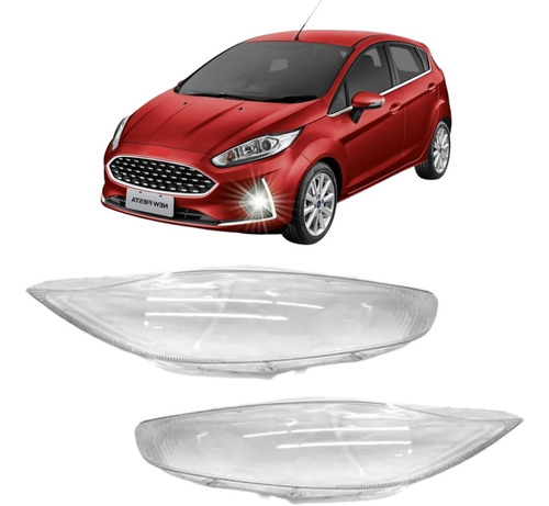 Lente Farol Para Ford New Fiesta 2018 2019 2020 2021 À 2022