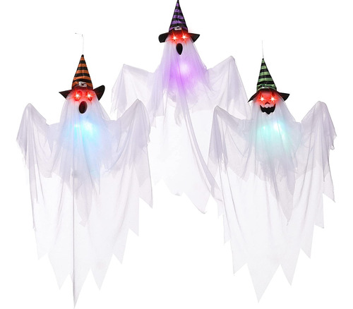 Decoraciones De Fantasmas De Halloween De 29.5 Pulgadas...