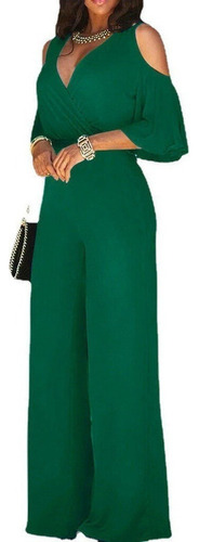 Mono Casual Largo Elegante De Moda Para Mujer Con Cinturón