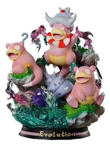 Figura Anime Pokemon Evoluciones De Slowpoke Colección Led