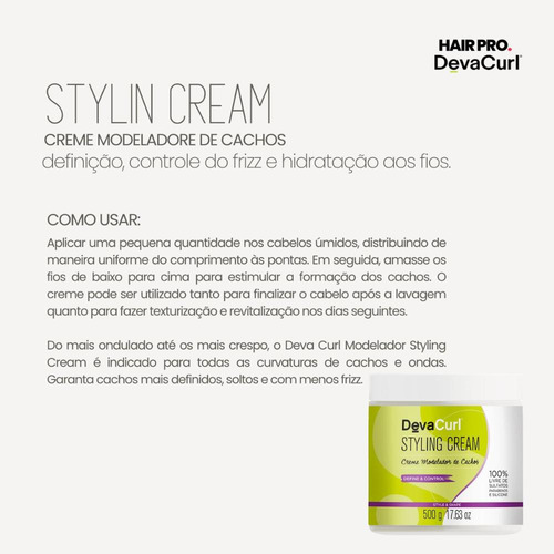Kit Deva Curls Styling Cream E Super Cream + Escova