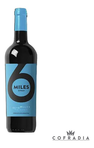 Vino 6 Miles Syrah Altos De Tinogasta X 750 Ml X 1 Botellas