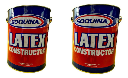 Latex Constructor Soquina Antihongo Pack De 2galón