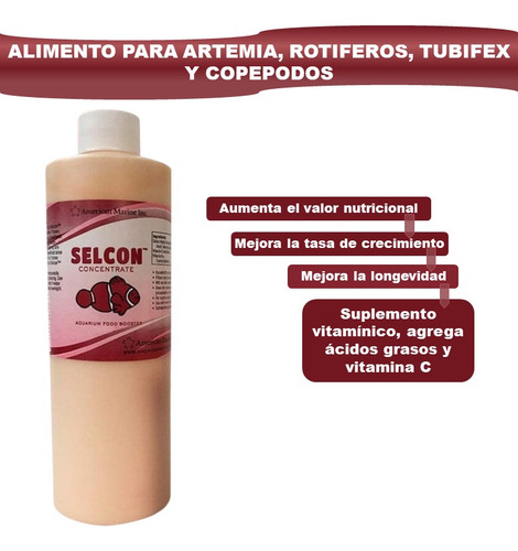 Selcon - Alimento Para Artemia,rotíferos,tubifex Y Copépodos