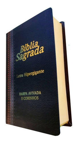 Bíblia Letra Extra Gigante Com Harpa Feminina Ou Masculina