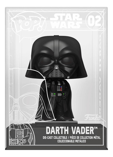 Funko Pop Darth Vader Die Cast Star Wars 02 Exclusivo Chase (Usado)
