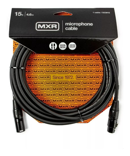 Cable Xlr Mxr Dcm15 Canon/canon 4,6 Mts Micrófono