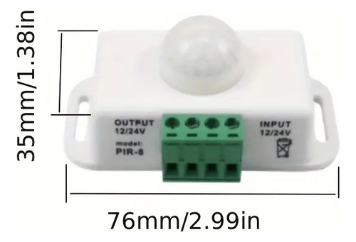 Sensor De Movimiento Pir 12-24v