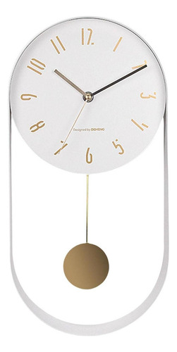 Movimiento De Barrido De Relojes De Pared De Cocina Blanco.