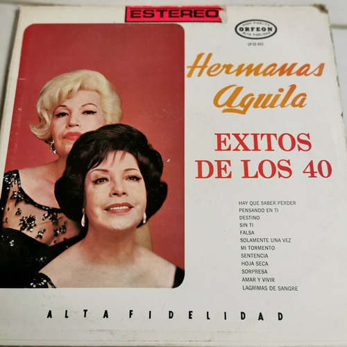 Disco Lp:hermanas Aguila- Exitos D Elos 40