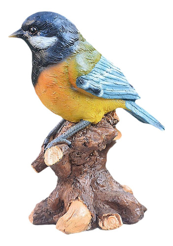 Figuras De Pájaros Escultura De Jardín Mini En La Rama