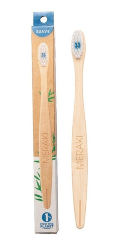 Imagen 2 de 4 de Cepillo De Dientes Bambú Biodegradable Eco Friendly Meraki