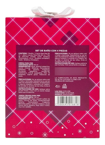 Set De Baño Para Pies Cosmetic Lab 4 Piezas