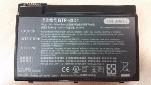 Btp-63d1 Batería Acer Travelmate C301 Original New 