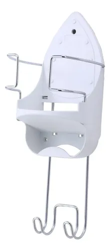 Soporte De Pared Para Tabla De Planchar - Acero Inoxidable, 2 Ganchos, Fácil Instalación