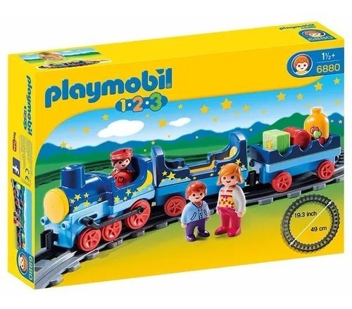 Playmobil 1.2.3 Tren Con Vias 6880