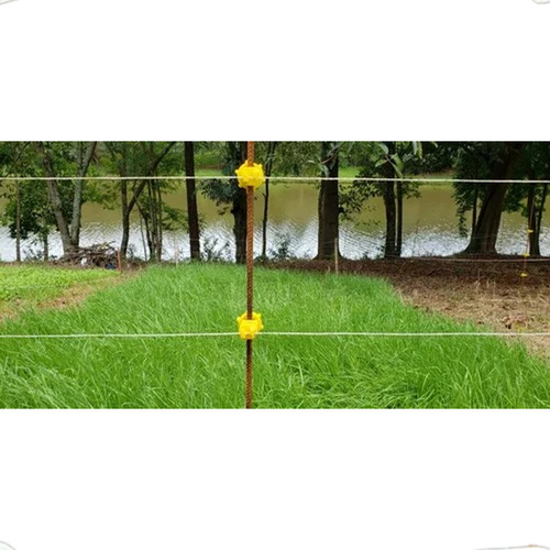 Kit 15 Vergalhão 1,50m 8mm 5/16 Com Isolador Regulável Uv