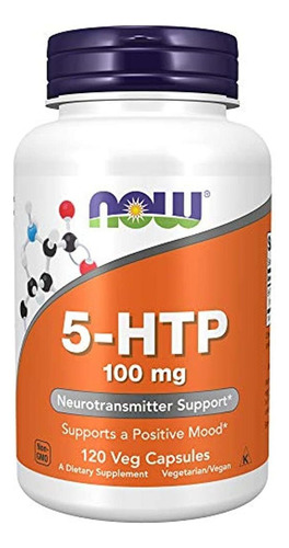 Suplementos Now, 5-htp (5-hidroxitriptófano) 100 Mg, Soporte