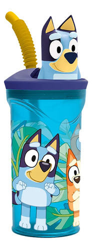 Vaso 360ml Figura 3d Bluey