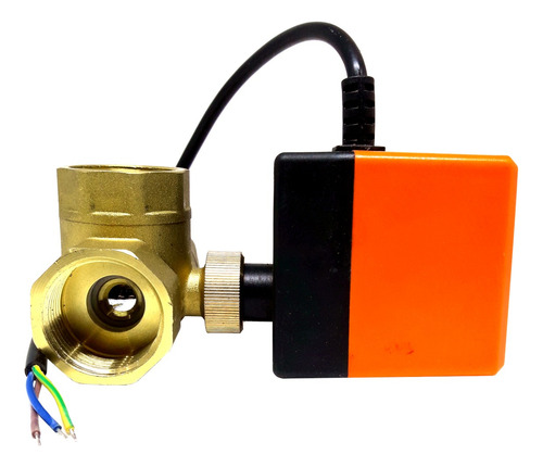Válvula Esfera Motorizada Tipo T 1/2 220v Registro Elétrico