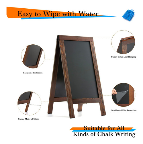 Dahapyboo Sandwich Board 40x20 Pino Sólido Brown Rustic Brow