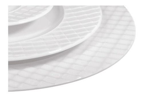 Imagen 3 de 7 de Vajilla Blanca Set X 12 Platos Playo Postre Bowl Porcelana
