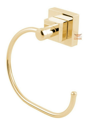 Porta Toalha Argola Luxo Dourado