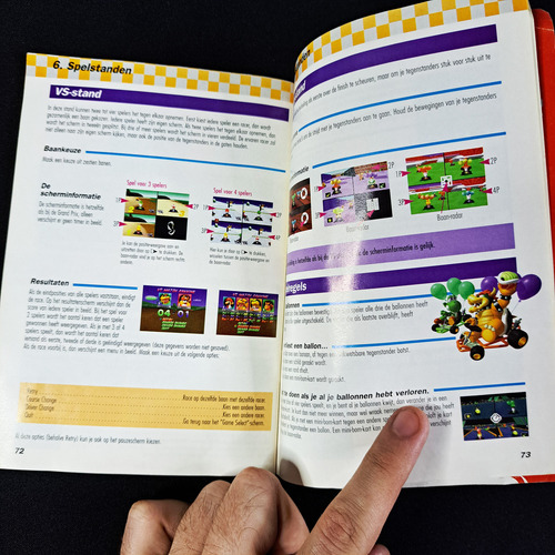 Manual Mario Kart 64 Original Europeu Nintendo 64. Envio Cr (Usado)