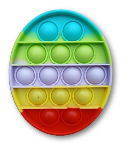 Imagen 2 de 6 de Pop It Huevito Multicolor Importado Anti Estres Promo!!