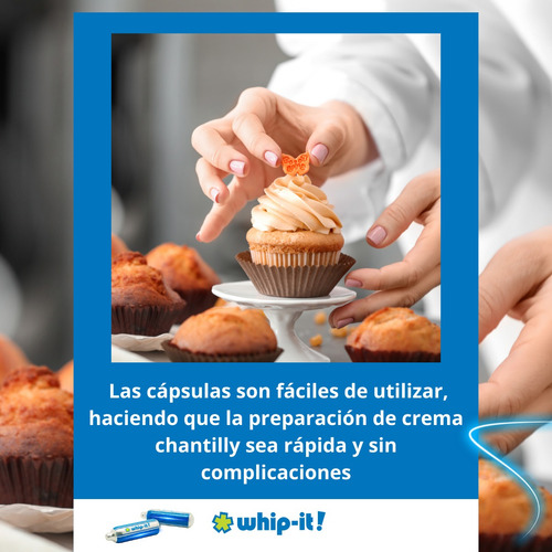 Cápsulas Sifón Crema Chantilly Gourmet Evento Mesa Dulce X24