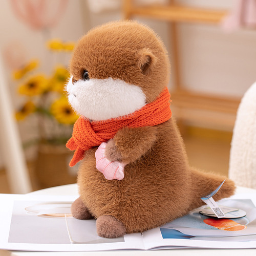 Muñeca De Peluche Con Forma De Nutria Simulada, Bonita Almoh