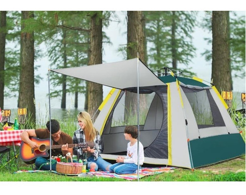 Carpa Automática Con Alero 210x210x140 Profesional 3/4 Per