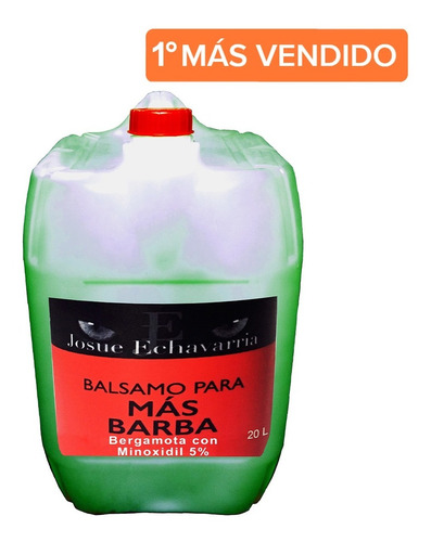Balsamo Cabello Y Barba Minoxidil 5% Y Bergamota 20 Litros