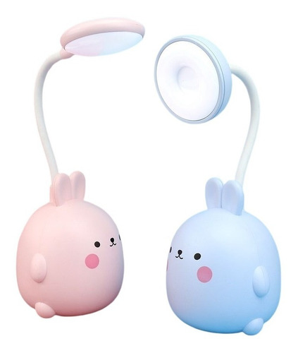 Lampara Escritorio Led Recargable Con Porta Lapiceros Kawaii