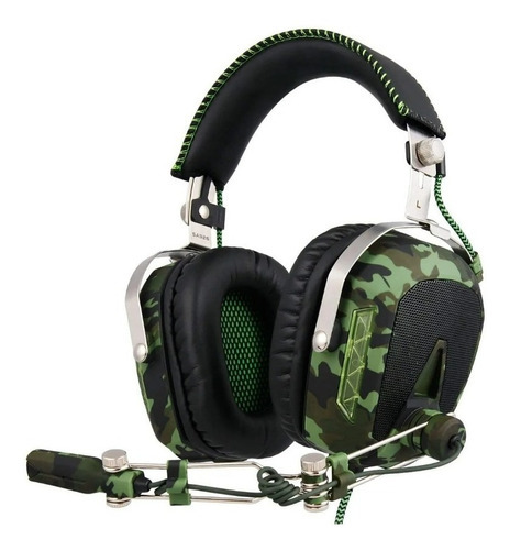 Audifonos Headset Gamer Sades Sa-926t Militar Color Verde