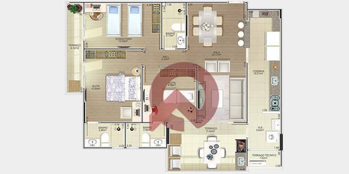 Imagem 26 de 26 de Apartamento Com 3 Dormitórios À Venda, 104 M² Por R$ 600.000,00 - Canto Do Forte - Praia Grande/sp - Ap2405