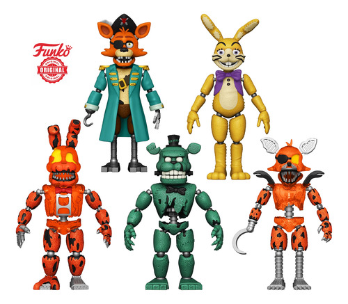 Dreadbear Fnaf Colección Completa 5 Figuras Funko Originales (Usado)