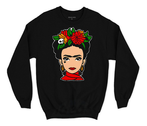 Buzo Frida Kahlo 001 (negro:) Ideas Mvd