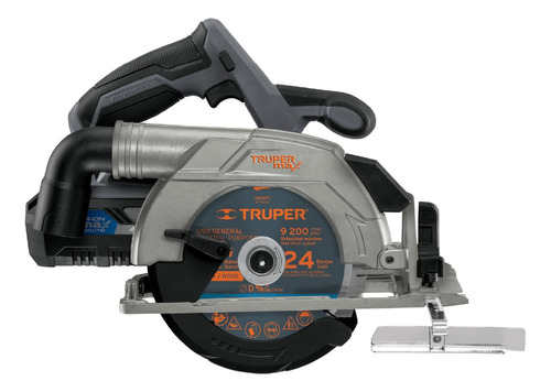 Sierra Circular Inalámbrica 6 1/2'' 20v Truper Max-20sc Color Gris oscuro Frecuencia NA