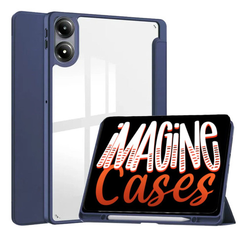Case Acrílico Resistente Anti Impacto Para Poco Pad 12.1 Cor Azul-escuro