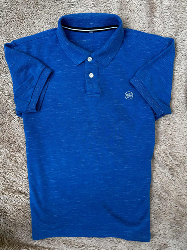 Playera Azul Aeropostale Talla M De Hombre Tipo Polo