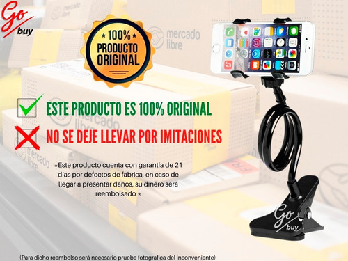 Base Brazo Flexible Soporte Samsung iPhone Celular Holder