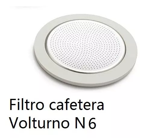 Volturno Repuestos Embudo + Goma + Filtro Cafetera Italiana