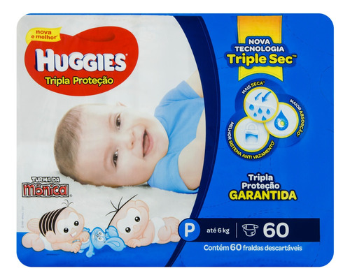 Fraldas Huggies P