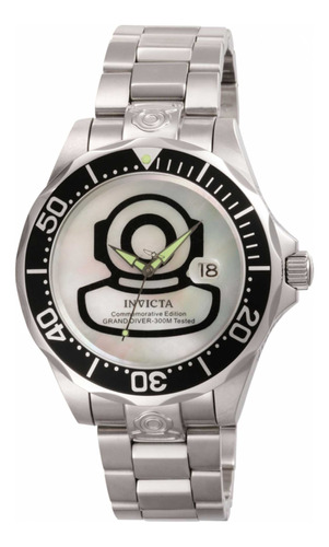 Fregona Invicta 3196 Pro Diver Blanca Para Hombre, Esfera Ne