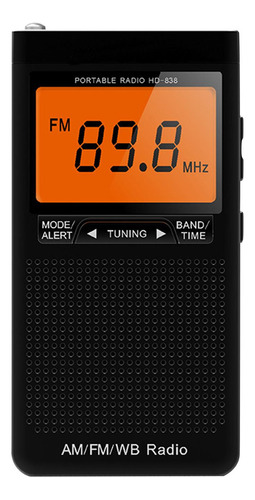 Radio Portátil Am Fm Mini Radio Estéreo De Bolsillo Para Gim