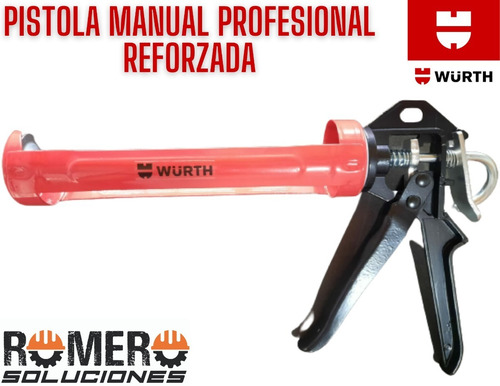 Imagen 1 de 6 de Pistola Profesional Reforzada Wurth Adhesivos Y Selladores