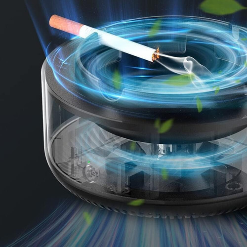 Cenicero De Purificador De Aire 2 En 1 Multifuncional Con Fi